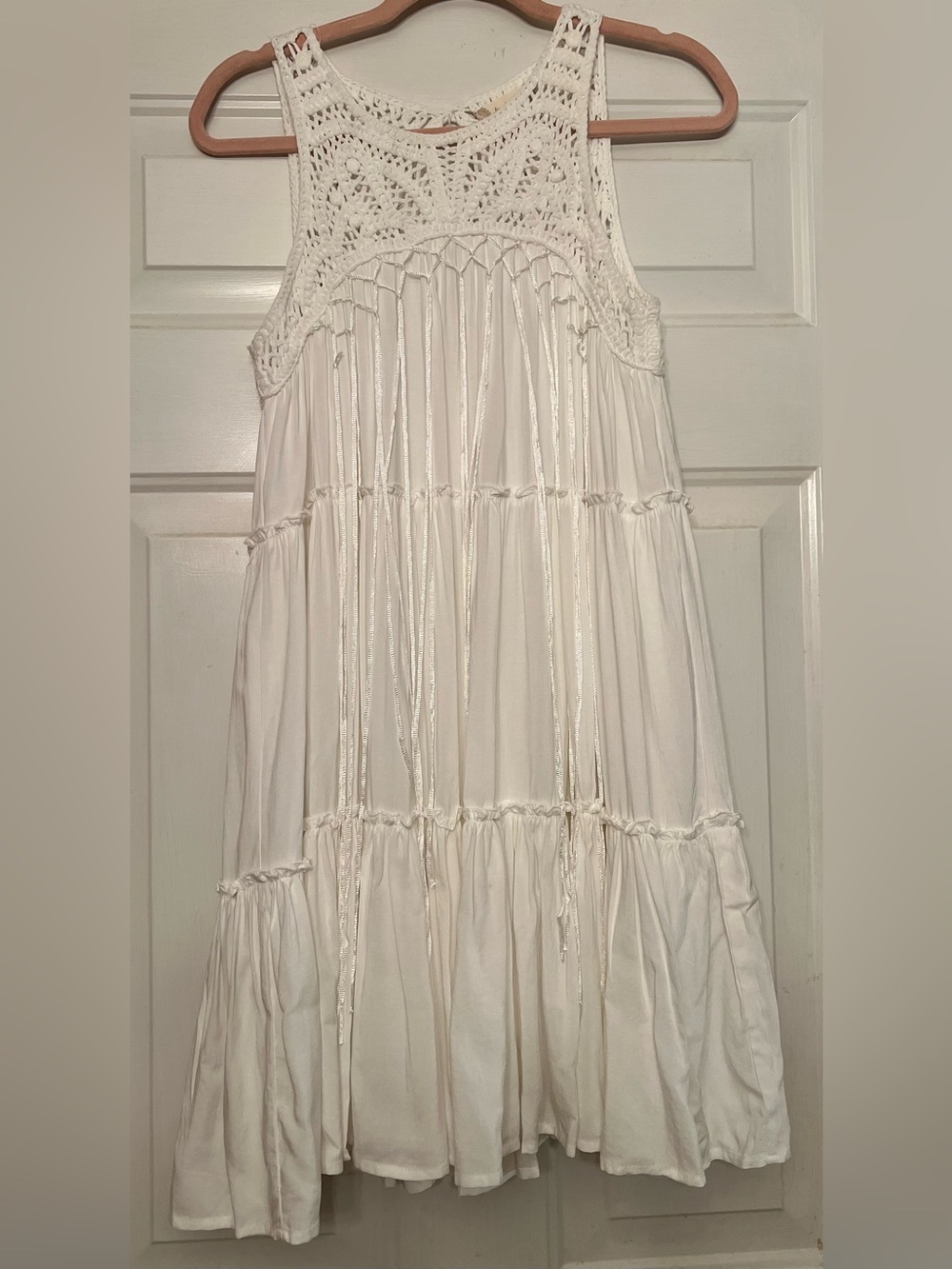 🤍 Altar’d State White Boho Crochet Dress - Small - Picture 4 of 7